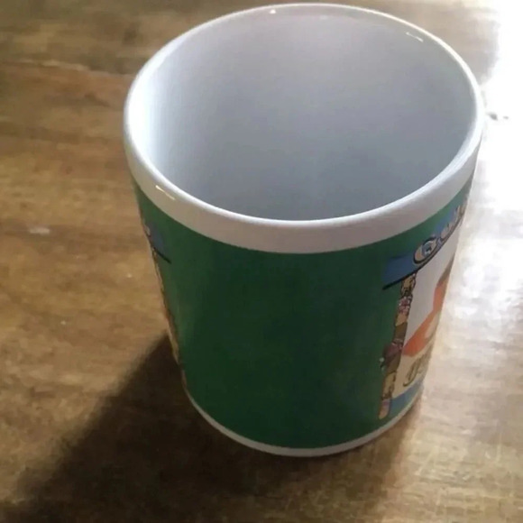Golden Cup Brand Coffee Mug Green Novelty Cup With Coffee Cup Design - Picture 4 of 7